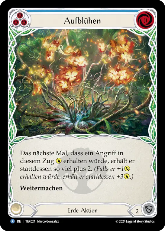 Card: Flourish (blu)