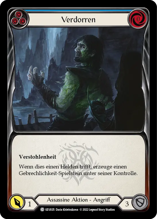 Card: Wither (blu)