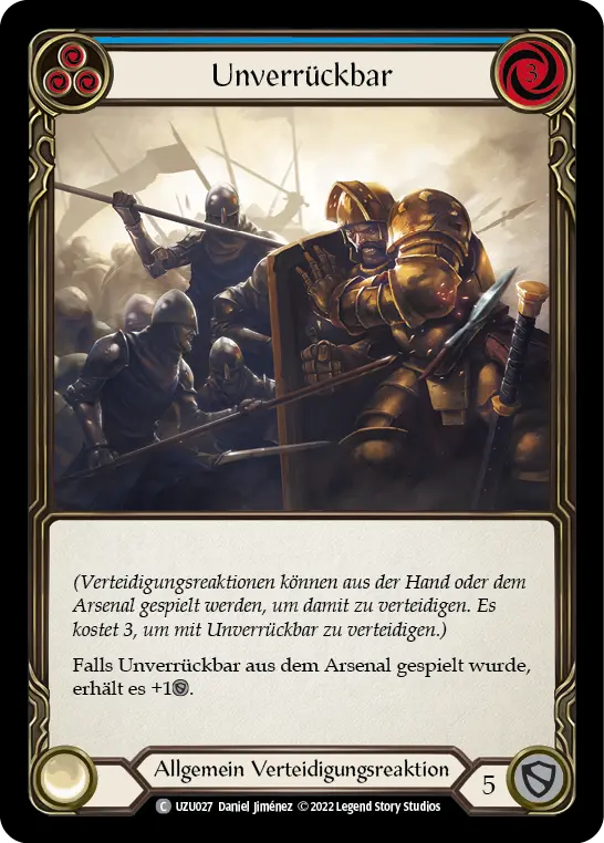 Card: Unmovable (blu)