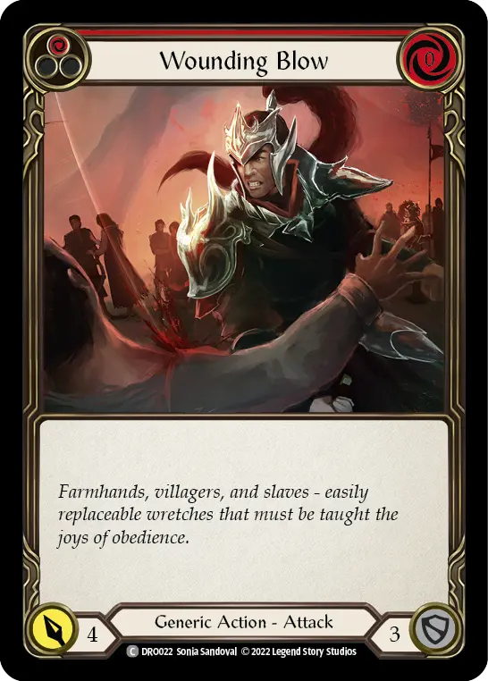 Card: Wounding Blow (red)
