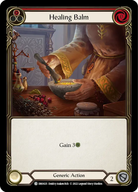 Card: Healing Balm (red)