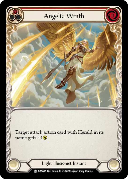 Card: Angelic Wrath (red)