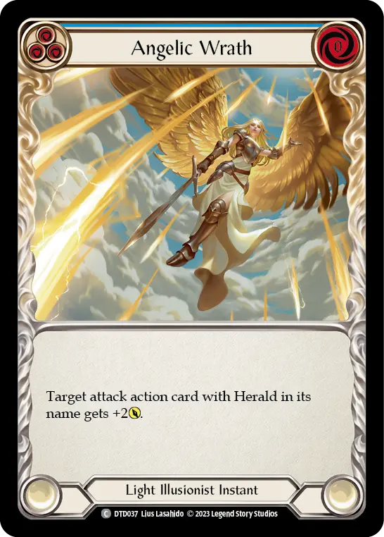 Card: Angelic Wrath (blu)