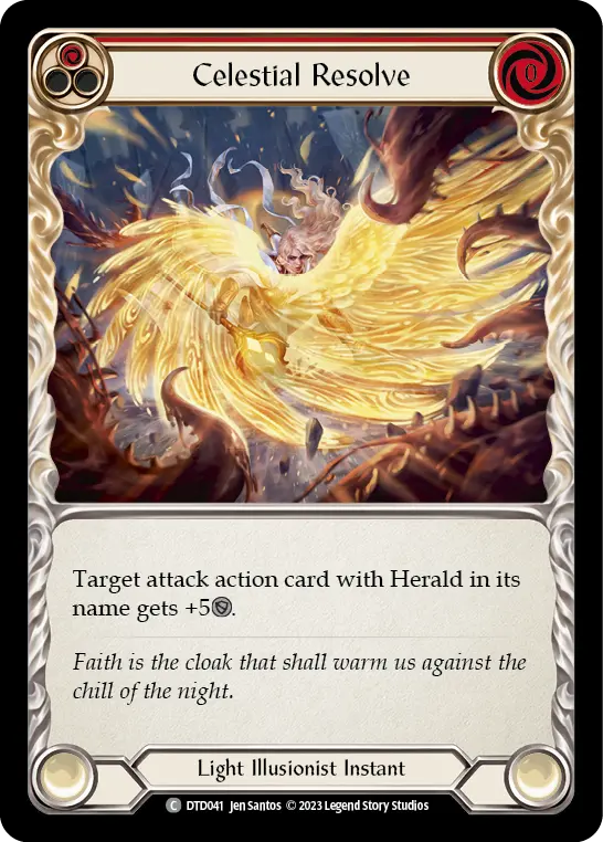 Card: Celestial Resolve (red)