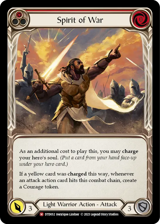 Card: Spirit of War (red)