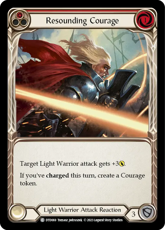 Card: Resounding Courage (red)