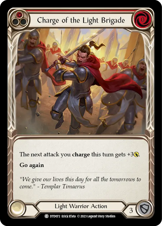 Card: Charge of the Light Brigade (red)
