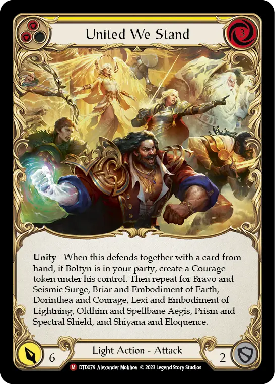 Card: United We Stand (yel)