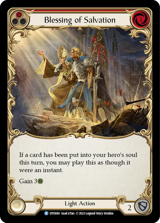 Card: Blessing of Salvation (red)