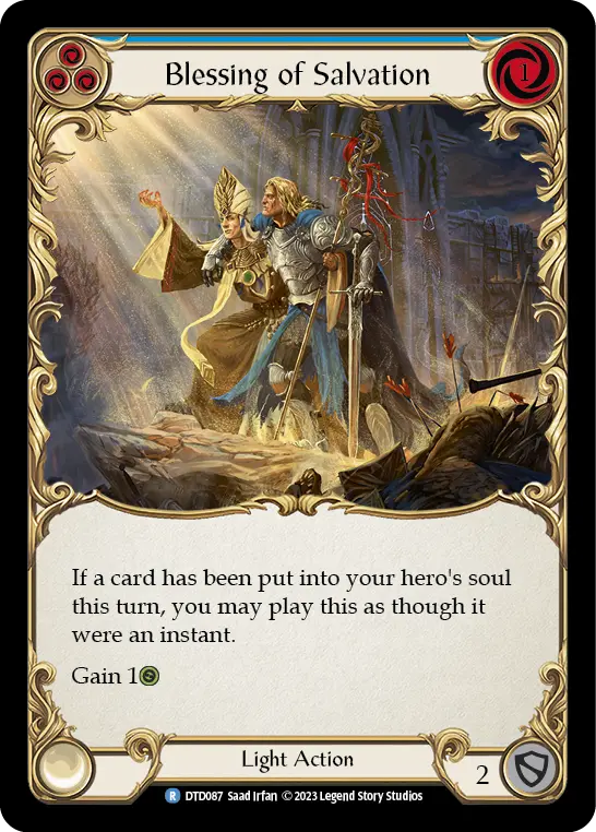 Card: Blessing of Salvation (blu)
