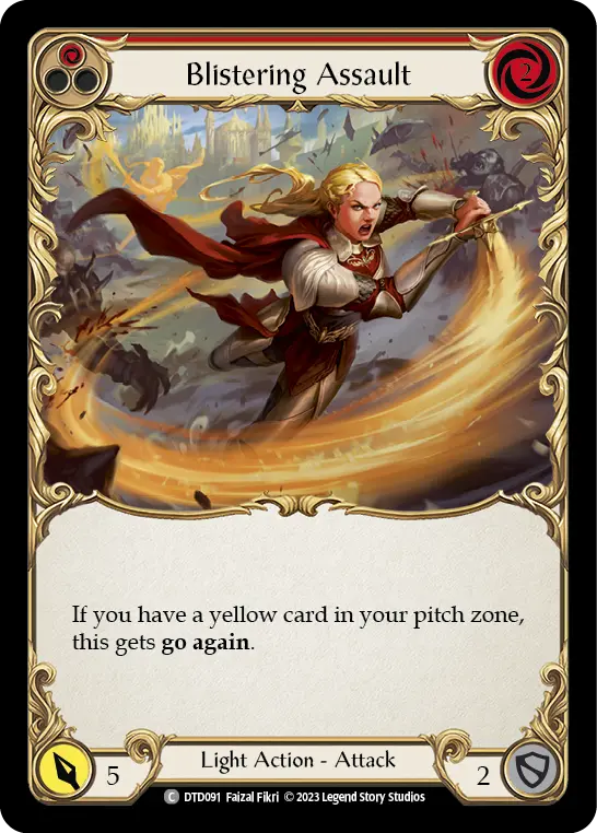 Card: Blistering Assault (red)