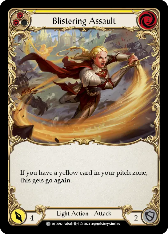 Card: Blistering Assault (yel)