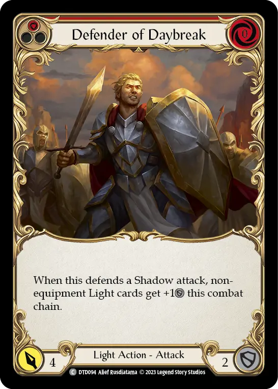 Card: Defender of Daybreak (red)
