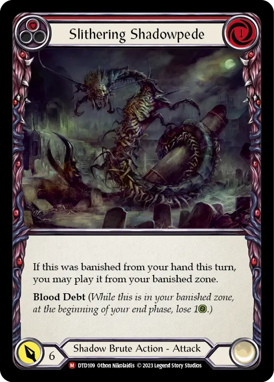 Card: Slithering Shadowpede (red)