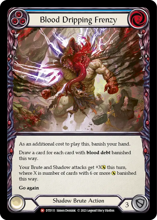Card: Blood Dripping Frenzy (blu)