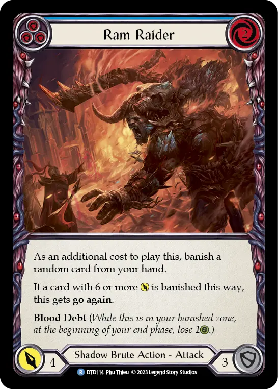 Card: Ram Raider (blu)