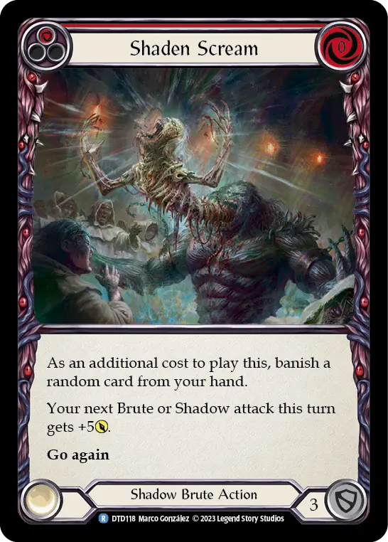Card: Shaden Scream (red)