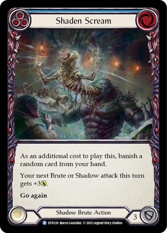 Card: Shaden Scream (blu)