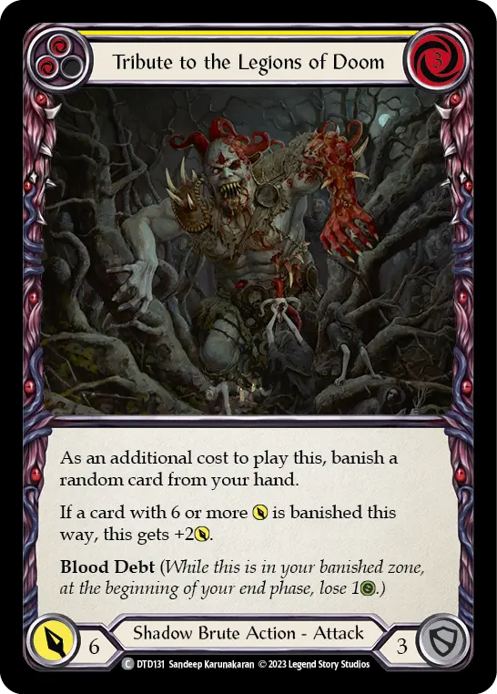 Card: Tribute to the Legions of Doom (yel)