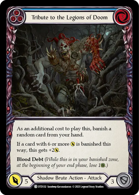 Card: Tribute to the Legions of Doom (blu)