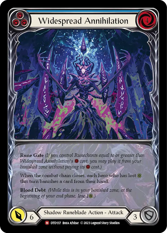 Card: Widespread Annihilation (blu)