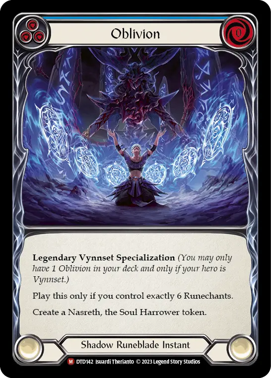 Card: Oblivion (blu)