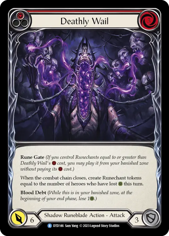 Card: Deathly Wail (red)