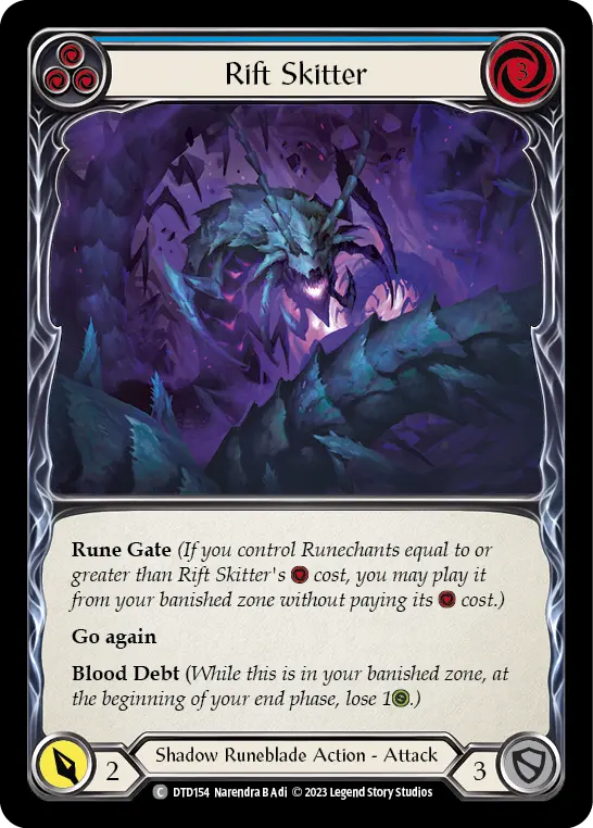 Card: Rift Skitter (blu)