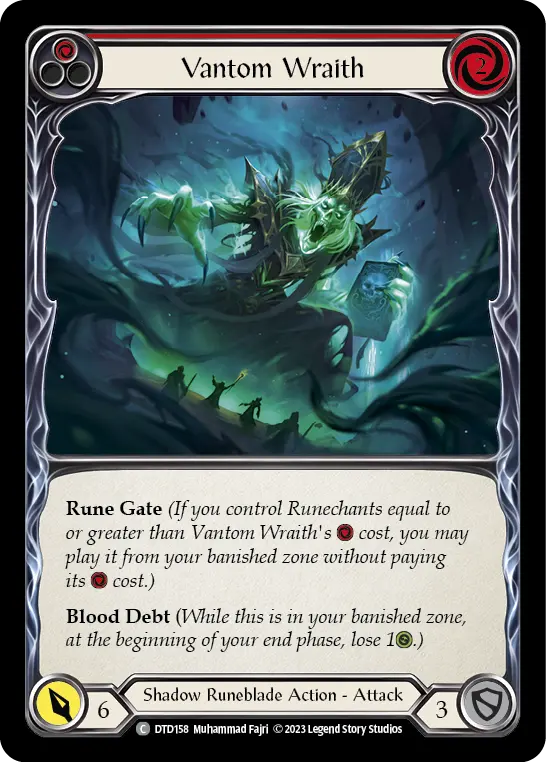 Card: Vantom Wraith (red)