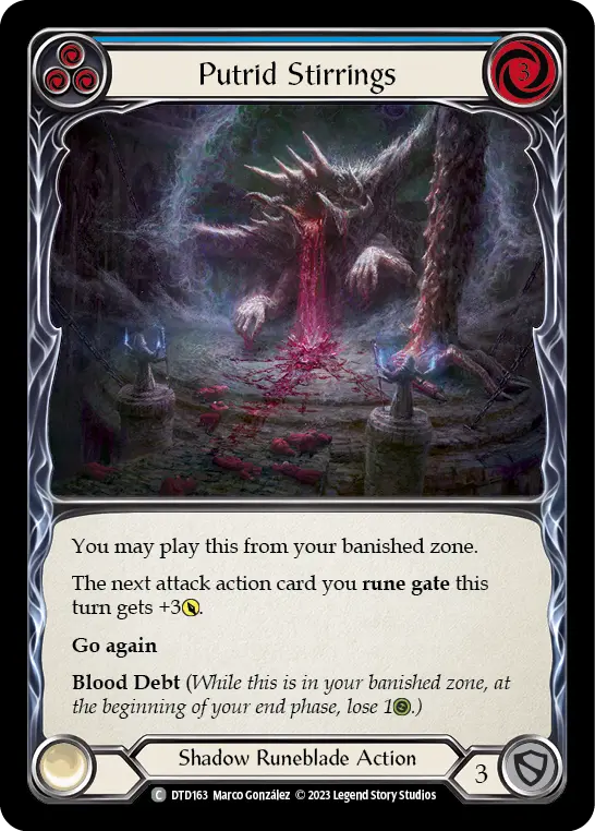 Card: Putrid Stirrings (blu)