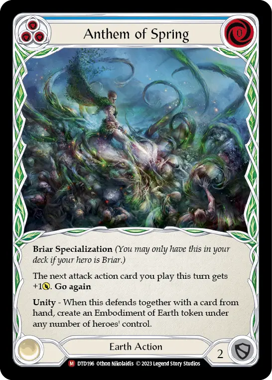 Card: Anthem of Spring (blu)