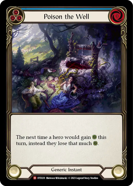 Card: Poison the Well (blu)