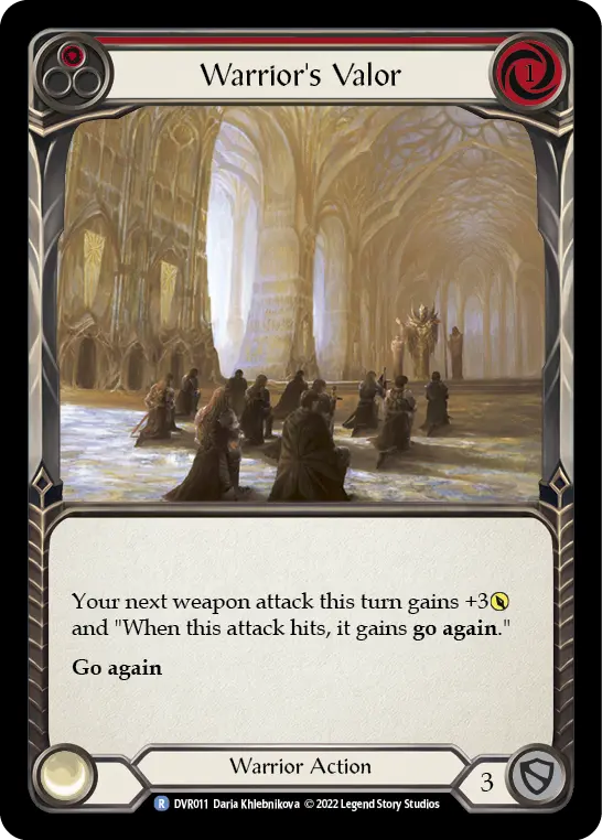 Card: Warrior's Valor (red)
