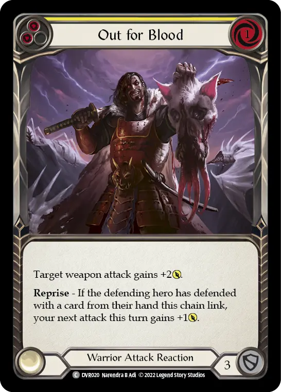 Card: Out for Blood (yel)