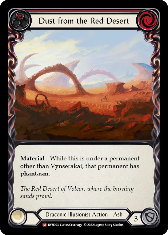 Card: Dust from the Red Desert (red)