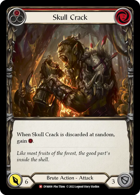Card: Skull Crack (red)