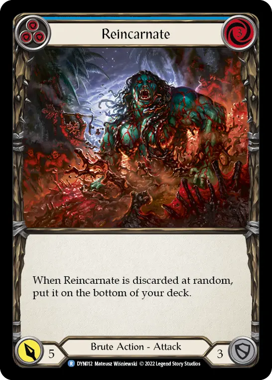 Card: Reincarnate (blu)