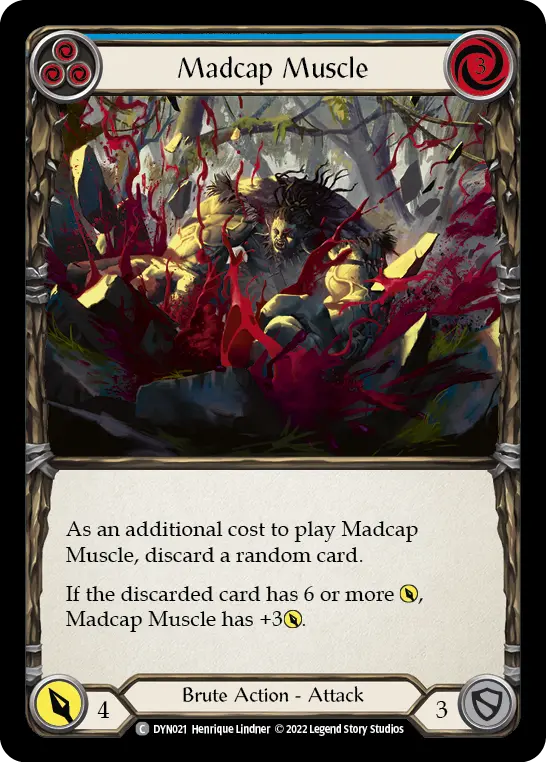 Card: Madcap Muscle (blu)