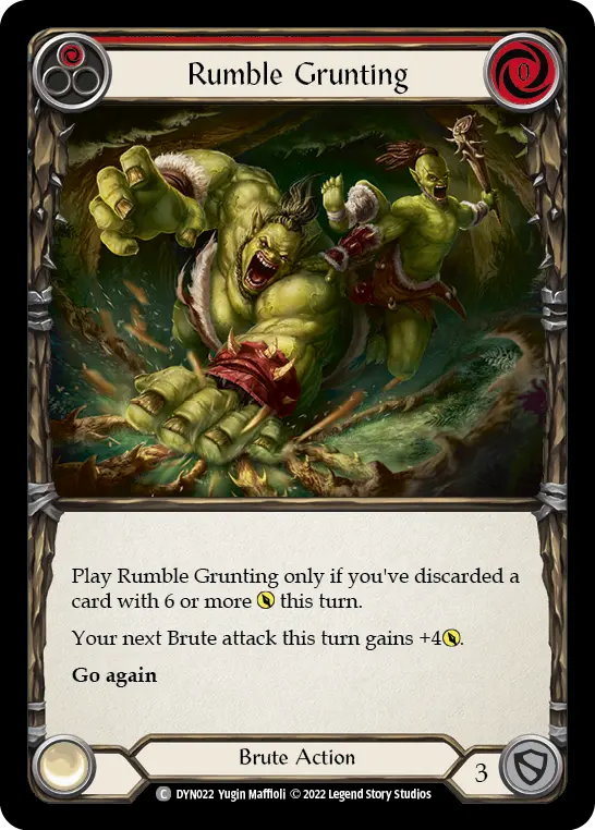 Card: Rumble Grunting (red)