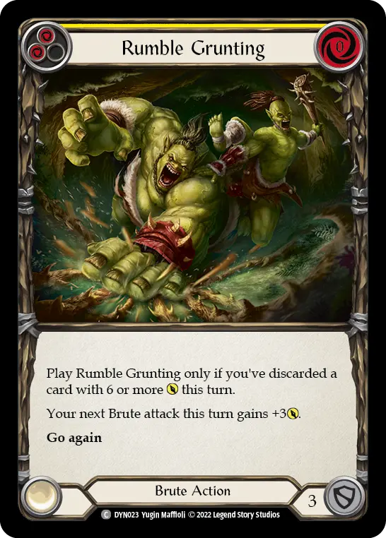 Card: Rumble Grunting (yel)