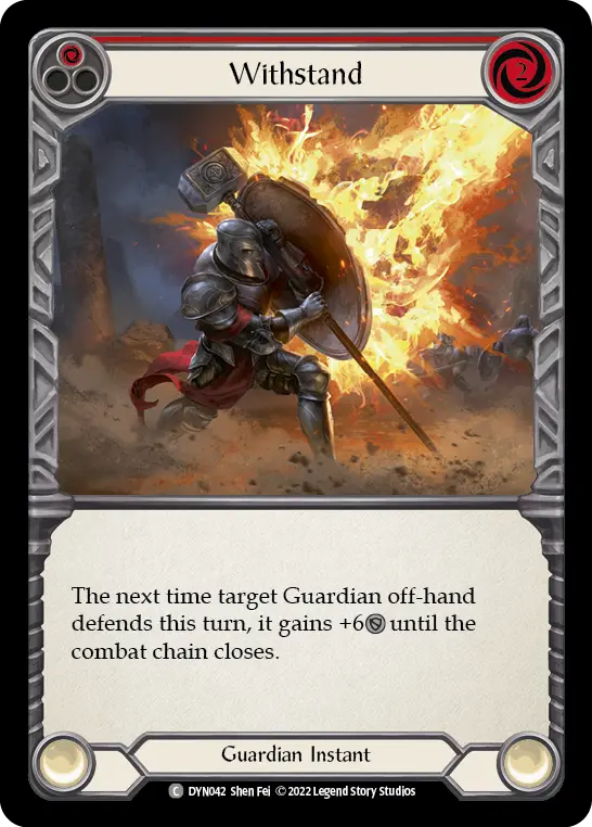Card: Withstand (red)