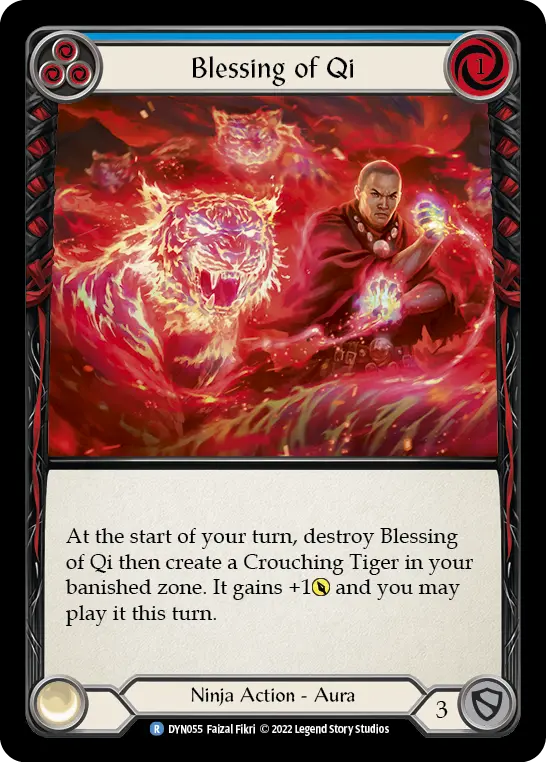 Card: Blessing of Qi (blu)
