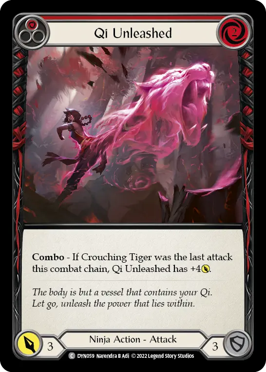 Card: Qi Unleashed (red)