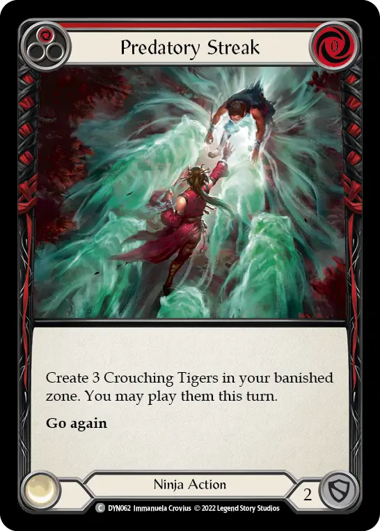Card: Predatory Streak (red)