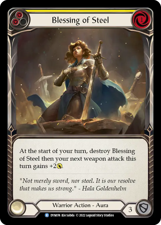 Card: Blessing of Steel (yel)