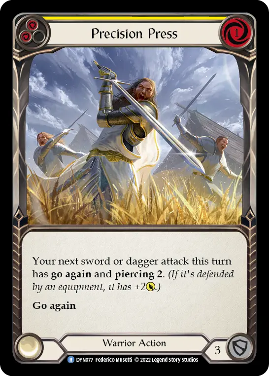 Card: Precision Press (yel)