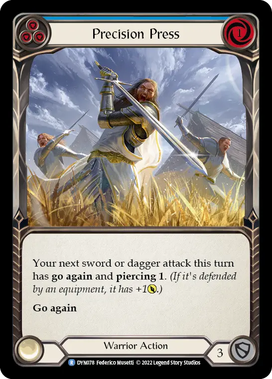 Card: Precision Press (blu)