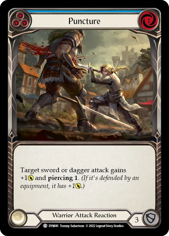 Card: Puncture (blu)
