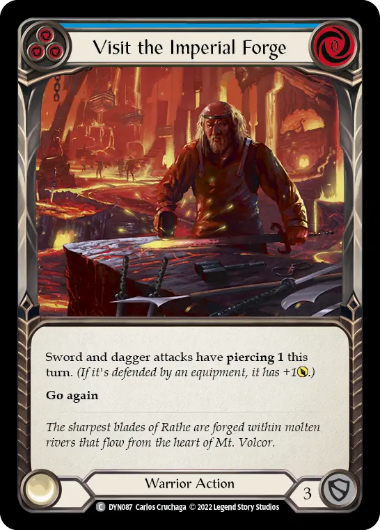 Card: Visit the Imperial Forge (blu)