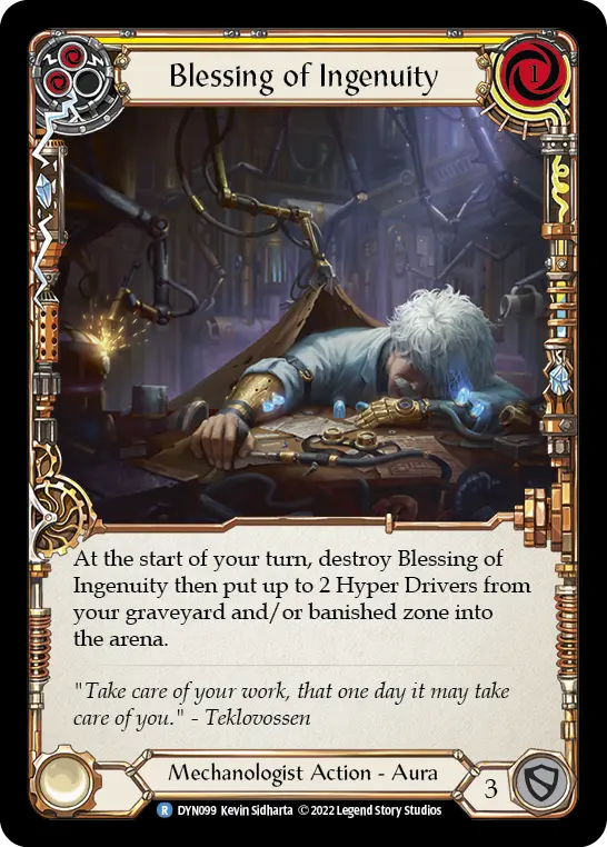 Card: Blessing of Ingenuity (yel)